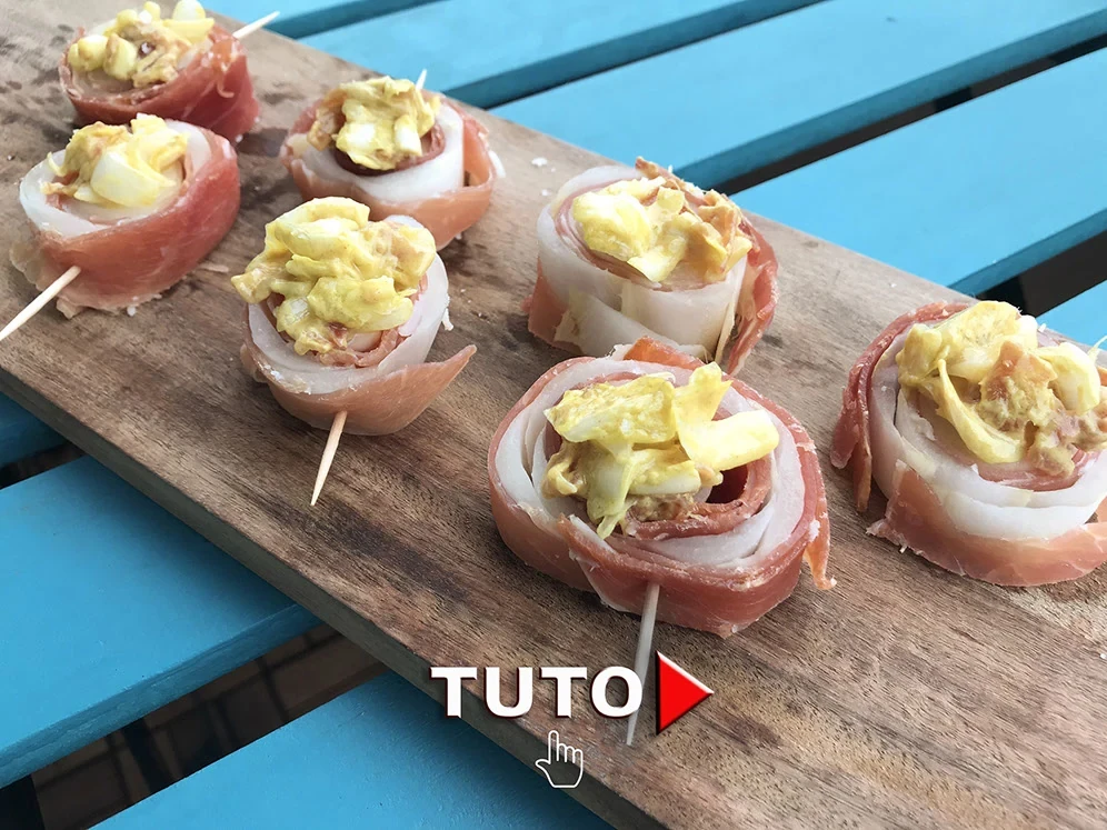 Crunchi et jambon de Bayonne