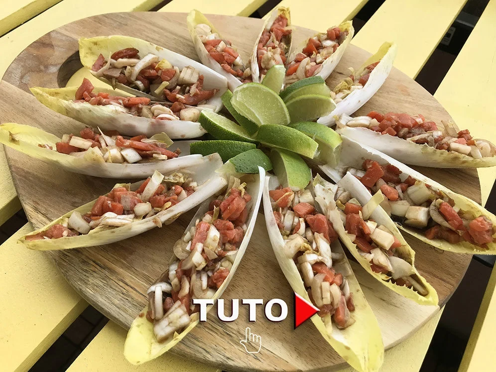 Endives et saumon fumé